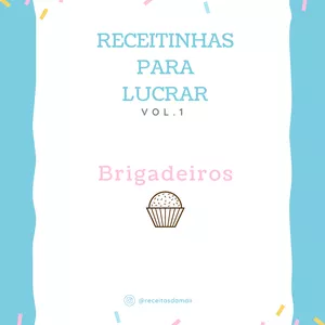 Imagem de capa para o Ebook Receitinhas para lucrar vol.1- Brigadeiros