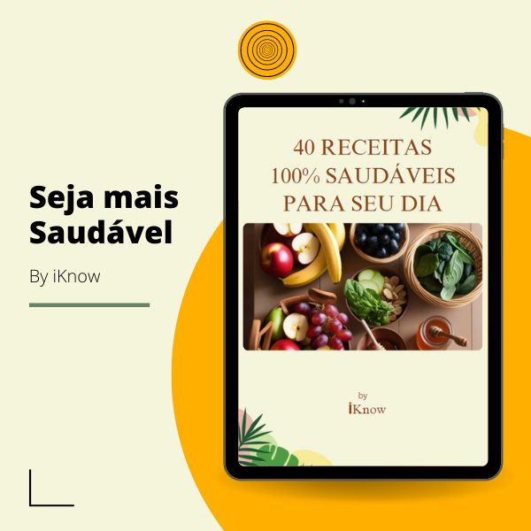 Imagem de 40 RECEITAS 100% SAUDÁVEIS PARA SEU DIA criado por iKnow na hotmart