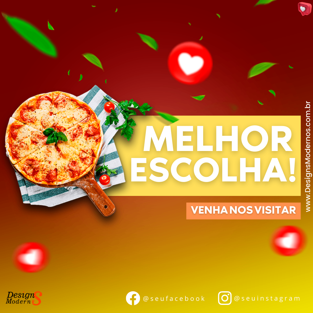 Pack de +1000 Artes Editáveis para Pizzaria no Canva, Photoshop e Corel  — imagem 3