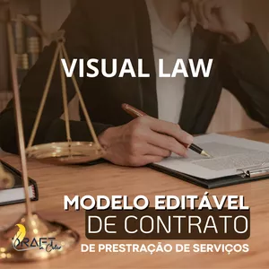 Imagem de capa para o Curso online CONTRATO  DE PRESTAÇÃO DE SERVIÇO VISUAL LAW EDITÁVEL