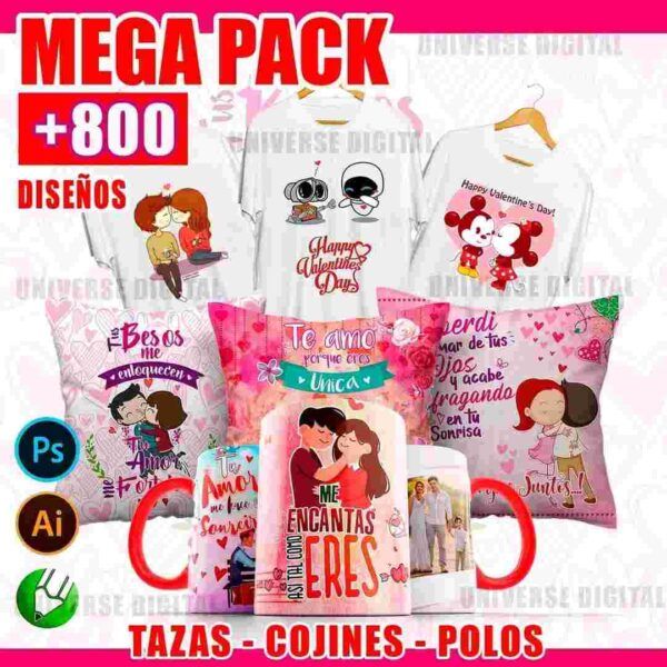Mega Pack +800 Designs San Valentín #3