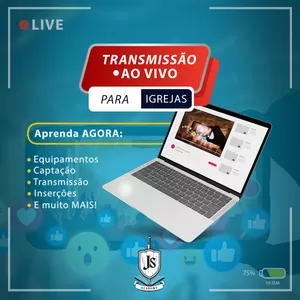 Imagem de capa para o Curso online Transmissão ao vivo para igrejas