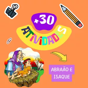 Imagem de capa para o Ebook + 30 ATIVIDADES - ABRAÃO E ISAQUE