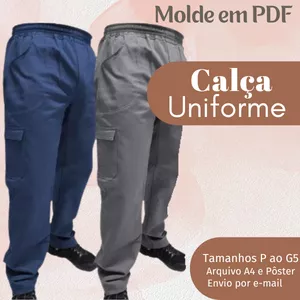Imagem de capa para o Ebook MOLDE EM PDF CALÇA UNIFORME 