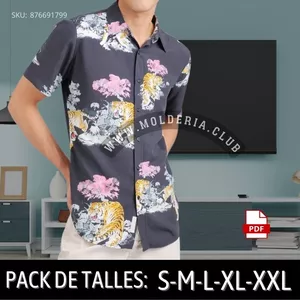 Imagen de portada para Curso online Patrón de Costura Camisa Manga Corta Hombre