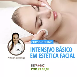 Imagem principal do produto CURSO ONLINE INTENSIVO BÁSICO FACIAL