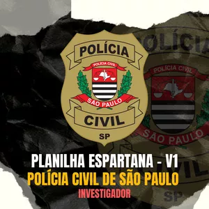 Imagem de capa para o Ebook Planilha Espartana - PCSP | Investigador