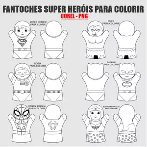 FANT. HERÓIS PARA COLORIR
