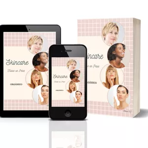 Imagem de capa para o Ebook SKINCARE TODAS AS PELES ORGÂNICO