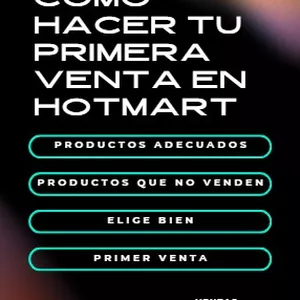 Imagen de portada para Curso online Como hacer tu primera venta en hotmart