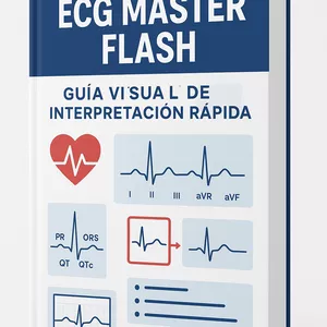 Imagen de portada para Ebook ECG Master Flash – Guía Visual de Interpretación Rápida