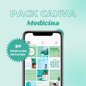 Imagem de capa para o Curso online PACK CANVA MEDICINA