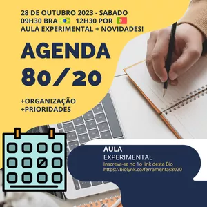 Imagem de capa para o Curso online Iagenda 80/20 - Primeiros Passos da sua Agenda 80/20 com Inteligência Artificial 