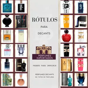 Imagem de capa para o Ebook Rótulos para Perfumes Importados Decants - Exclusividade e Praticidade!