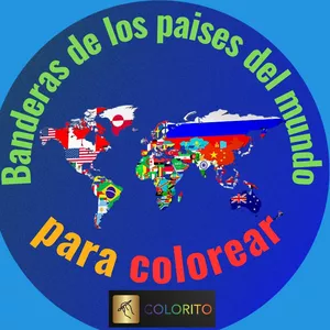 Imagen de portada para Ebook Banderas de los Paises del Mundo para colorear (ESPAÑOL)