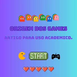 Imagem de capa para o Ebook Artigo simples sobre a origem dos games