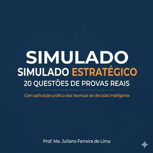 Imagem de capa para o Ebook Simulado Estratégico – 20 Questões Estilo Avalia e AOCP