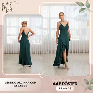 Imagem de capa para o Ebook Vestido Alcinha com Babados