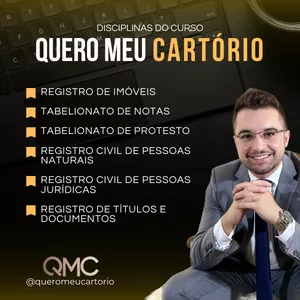 Imagem de capa para o Curso online Quero Meu Cartório