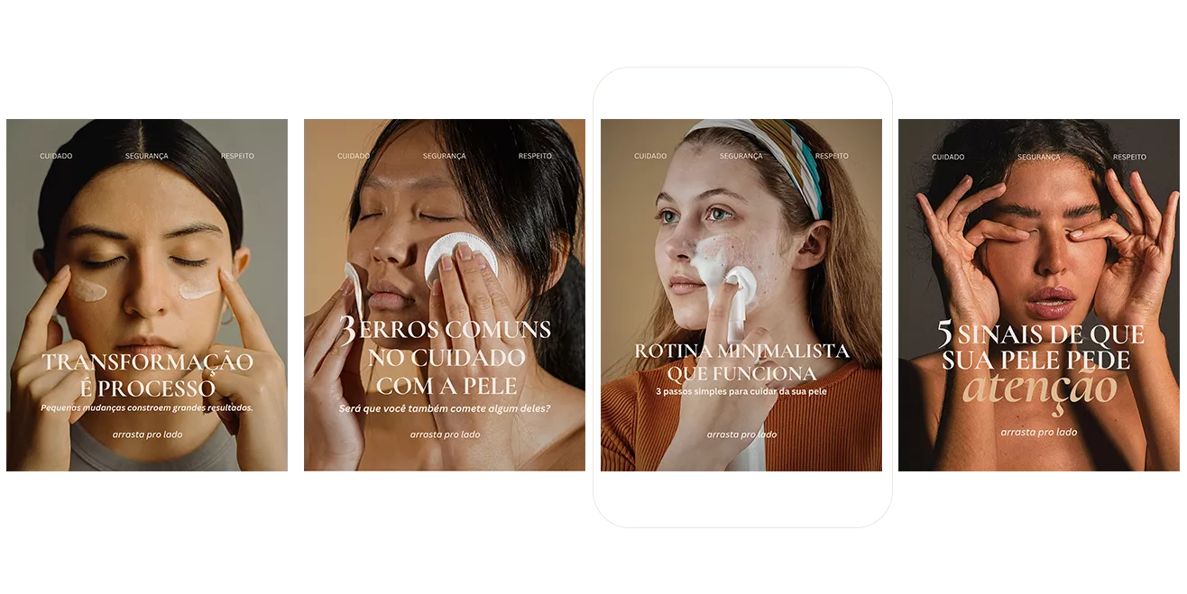Pack de Design Profissional para Clínicas de Estética | Posts + E-book — imagem 2