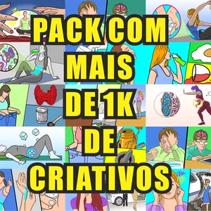 Imagem de capa para o Curso online PACK COM MAIS DE 1K DE CRIATIVOS