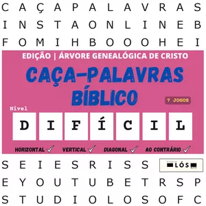 Imagem de capa para o Curso online CAÇA-PALAVRAS BÍBLICO | DIFÍCIL