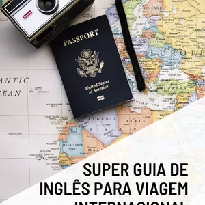 Imagem de capa para o Ebook Super Guia de Inglês para Viagem Internacional