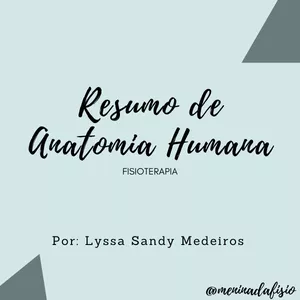 Imagem de capa para o Ebook Resumo de Anatomia Humana - Fisioterapia 