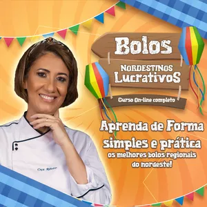 Imagem de capa para o Curso online Bolos Nordestinos Lucrativos com Ceça Ribeiro
