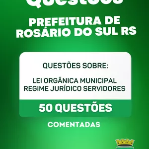 Imagem de capa para o Ebook ROSÁRIO DO SUL SIMULADO LEGISLAÇÃO 2024