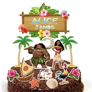 Imagem de capa para o Ebook Topper Topo de bolo tema Moana