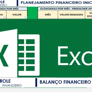 Imagem de capa para o Curso online PLANILHA DE CONTROLE FINANCEIRO