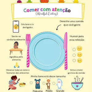 Imagem de capa para o Ebook Ferramenta mindful eating e prato ideal