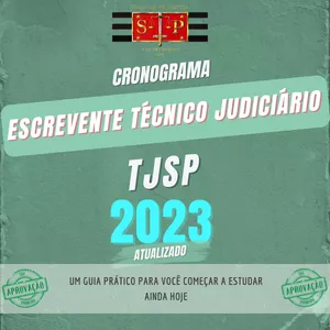Imagem de capa para o Ebook CRONOGRAMA DE ESTUDOS - ESCREVENTE TÉCNICO JUDICIÁRIO TJSP