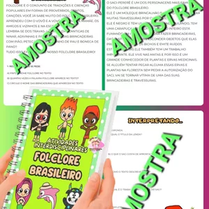 Imagem de capa para o Ebook Folclore * ATIVIDADE INTERATIVA interdisciplinares 💜