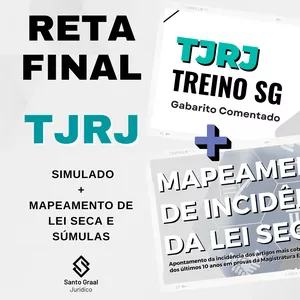 Imagem de capa para o Ebook COMBO | SIMULADO TJRJ + MAPEAMENTO DE LEI SECA E SÚMULAS