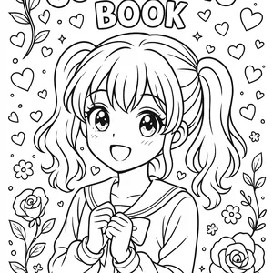 Imagen de portada para Ebook COLOURING BOOK ANIME