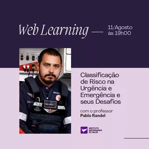 Imagem de capa para o Curso online Web Learning: Classificação de Risco na Urgência e Emergência e seus Desafios 
