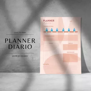 Imagem de capa para o Curso online  Planner Diário - Coleção Terra | Prisma 