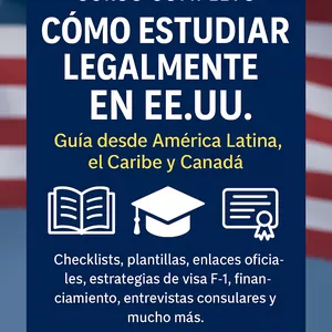 Imagen de portada para Ebook CURSO COMPLETO COMO ESTUDIAR LEGALMENTE EN EE.UU