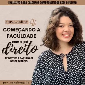 Imagem do curso Curso: Começando a Faculdade com o pé DIREITO