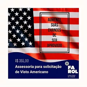 Imagem de capa para o Serviço online Assessoria para Solicitação de Visto Americano