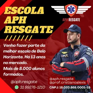 Imagem de capa para o Curso online CURSO ON-LINE da Escola APH RESGATE / APH (ATENDIMENTO PRÉ HOSPITALAR, SBV (SUPORTE BÁSICO DE VIDA) E PRIMEIROS SOCORROS.