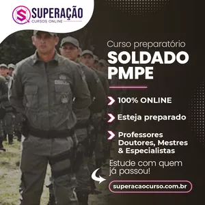 Imagem de capa para o Curso online SOLDADO PMPE - CURSO PREPARATÓRIO DE ALTO NÍVEL