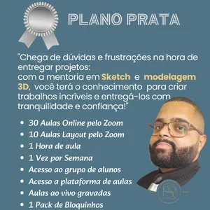 Imagem de capa para o Curso online MENTORIA SKETCHUP # VEM COM RICK# PLANO PRATA 