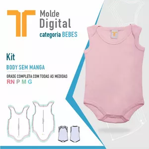 Imagem de capa para o Curso online kit molde Digital BODY SEM MANGA