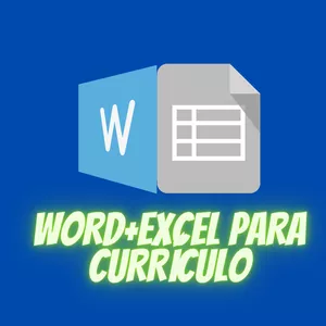 Imagem de capa para o Curso online Word + Excel Para Currículo