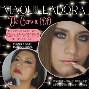 Imagen de portada para Curso online MAQUILLADORA DE CERO A 100