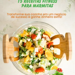 Imagem de capa para o Ebook Receitas Fitness que geram Saúde e Lucro: Guia Completo com Estratégias de Sucesso!!