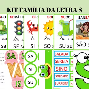 Imagem de capa para o Ebook KIT FAMÍLIA DA LETRA S